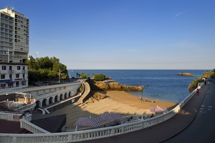 France, Pyrénées-Atlantiques (64), Pays-Basque, Biarritz, plage du Port-Vieux