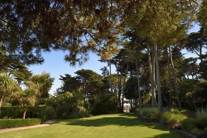 France, Finistère (29), Ile-de-Batz, jardin Georges Delaselle ou jardin colonial, jardin exotique présentant une collection botanique provenant des cinq continents