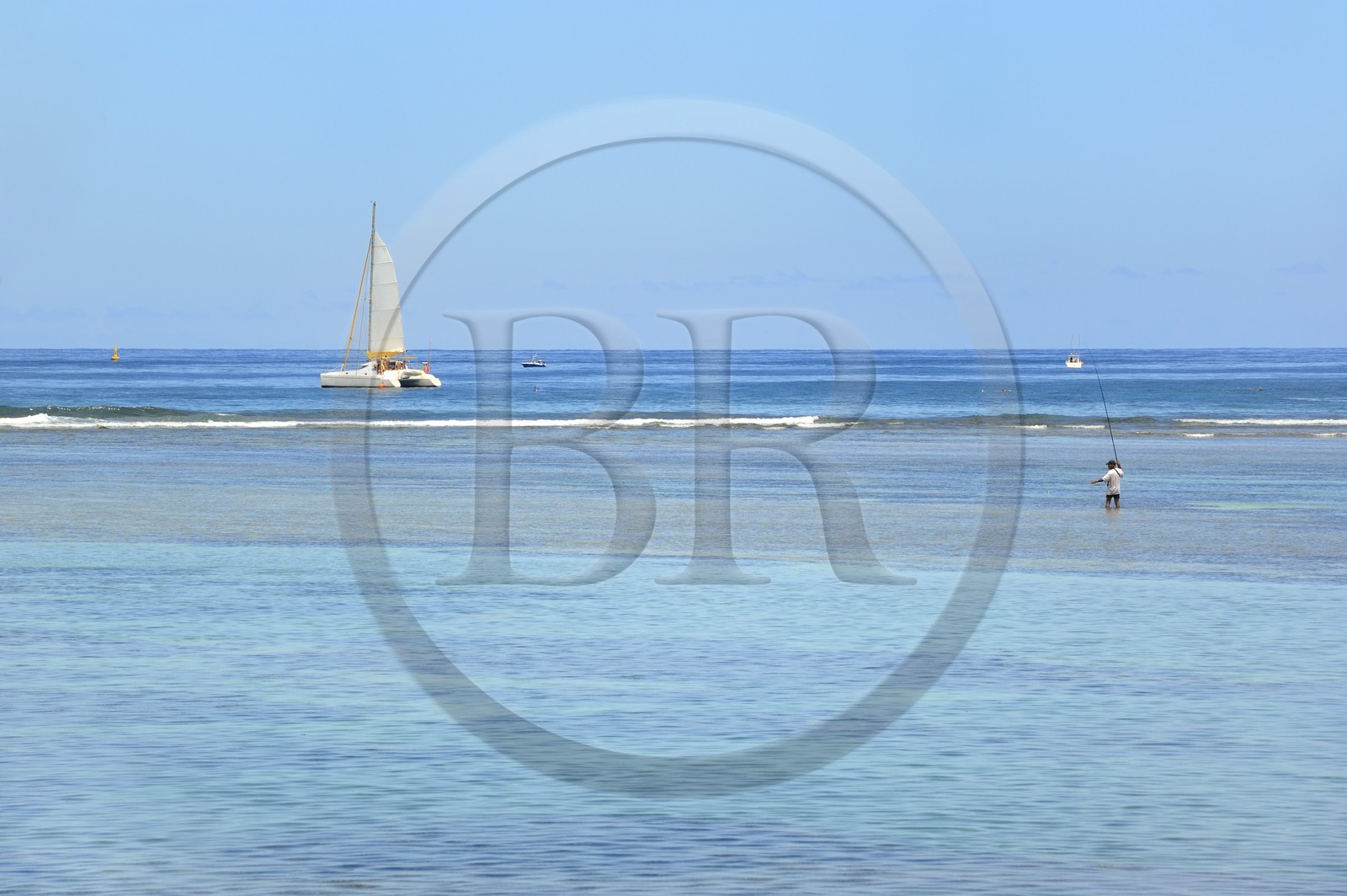 France, Reunion Island (French overseas department), West Coast, Saint Gilles les Bains lagoon beach, l'Ermitage les Bains