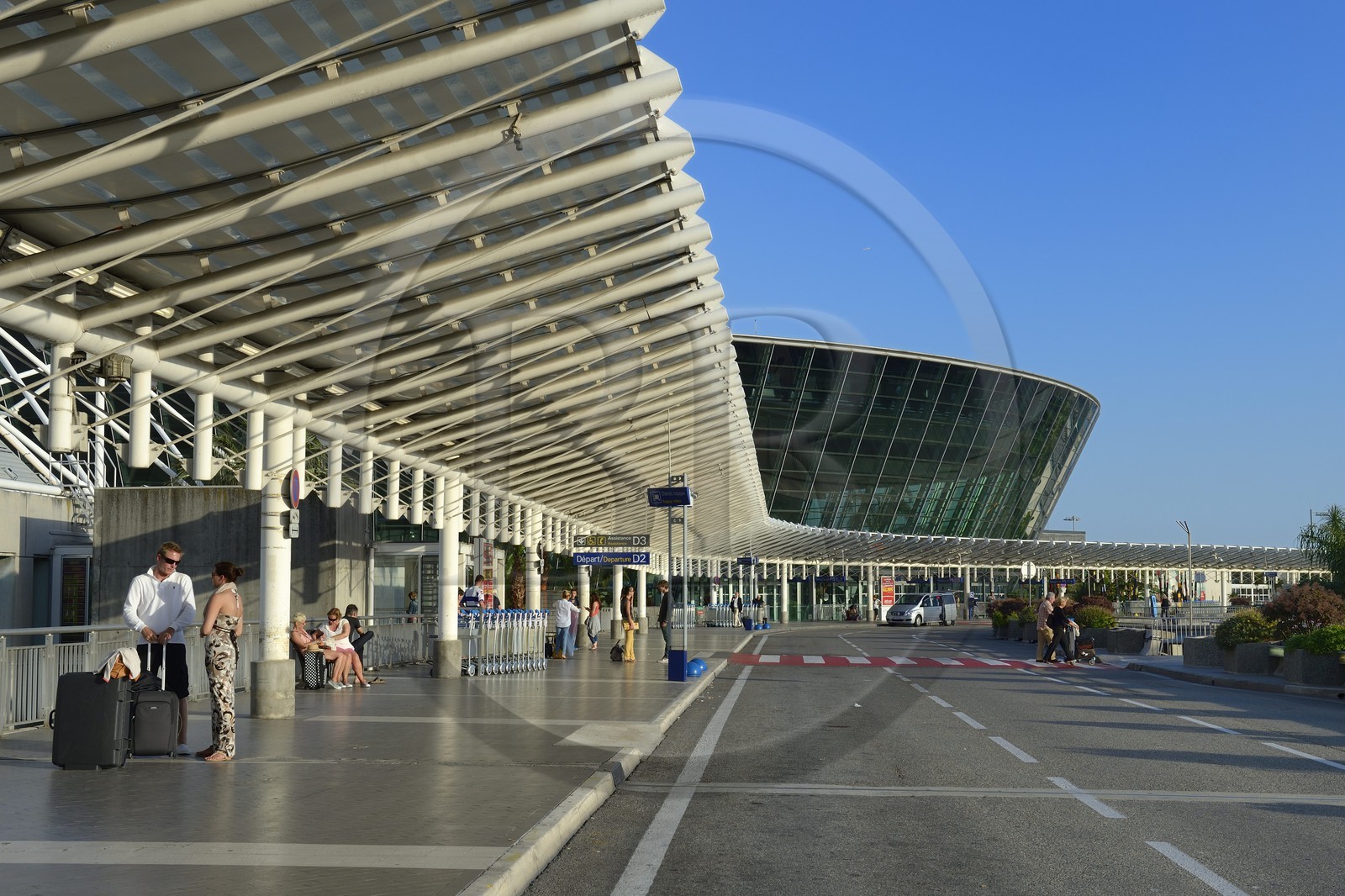 France, Alpes-Maritimes (06), l'aéroport de Nice-Côte-d'Azur