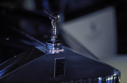 Switzerland, region of Bern (Bernese Oberland), Saanenland, Rolls Royce in Gstaad