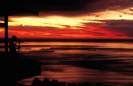 Afrique du Sud, Cape town, observation du coucher de soleil