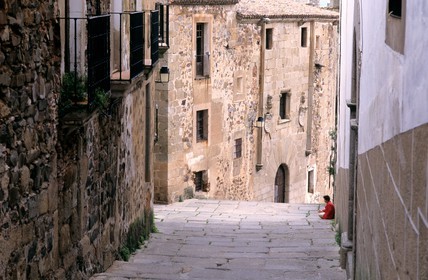 Espagne, Estrémadure, Caceres, ruelles de la vieille ville