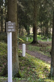 France, Meuse (55), région de Verdun, Fleury-devant-Douaumont, le village fut entièrement détruit en 1916 pendant la bataille de Verdun et ne fut pas reconstruit, ancienne rue du village
