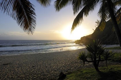 France, île de la Réunion, la côte sud, plage de Grande-Anse