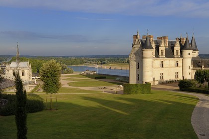 France, Indre et Loire (37), Vallée de la Loire classée Patrimoine mondial de l'UNESCO, château d'Amboise, le logis du Roi