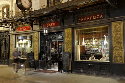 Spain, Aragon, Zaragoza, the Gran Cafe Zaragza in Calle Alfonso I