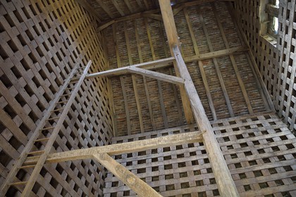 France, Calvados (14), Pays d'Auge, chateau de Crèvecœur-en-Auge et Fondation Musée Schlumberger, le colombier