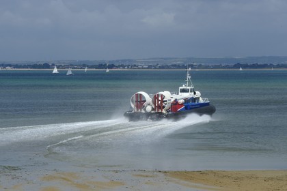 United Kingdom, England, Hampshire, Isle of Wight, Ryde, ferries from Southsea Portsmouth to Ryde with the hovercraft (air-cushion vehicle, ACV) from Hover Travel