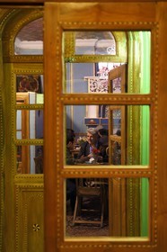 Iran, Isfahan Province, Isfahan, New Julfa Armenian district (Nor Djoura), Firuz Cafe at Julfa square