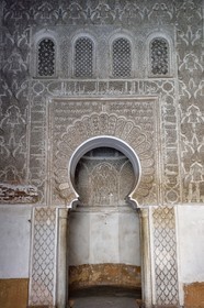Morocco, High Atlas, Marrakech, Imperial city, Medina listed as World Heritage by UNESCO, Ali Ben Youssef Medersa (Koranic school)