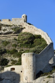 France, Corse du Sud, Bonifacio, ramparts of the citadel