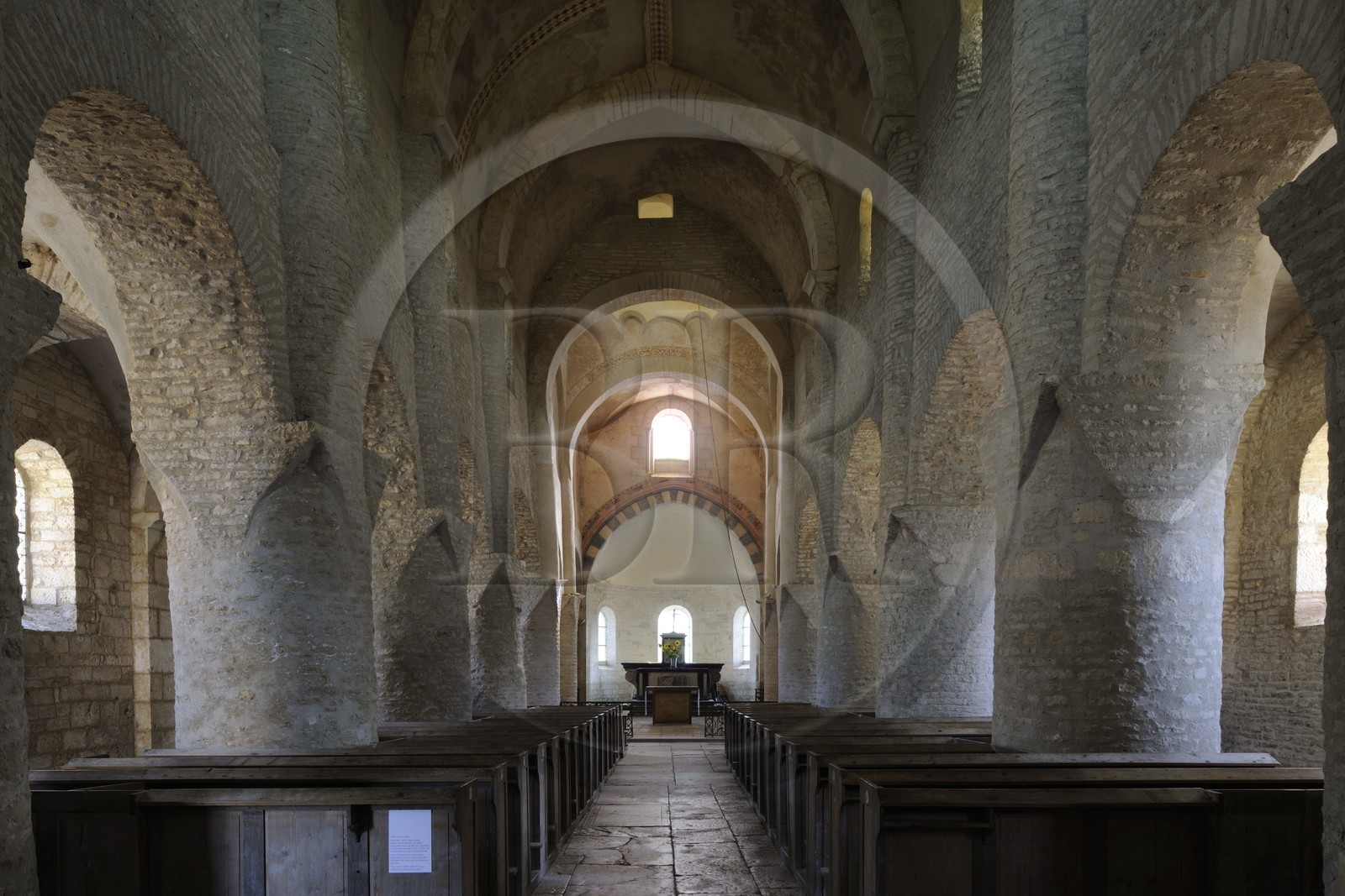 France, Saône-et-Loire (71), Chapaize, église romane Saint-Martin