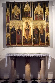 France, Var, Frejus, the St. Leonce cathedral (16th century), reutable of St. Margaret by Jacques Durandi