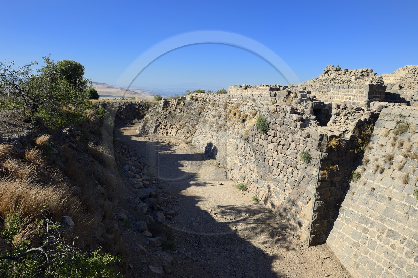 Israel, district Nord, Galilée, l'Etoile du Jourdain, la forteresse croisée de Belvoir tenue par les Hospitaliers entre 1168 et 1189