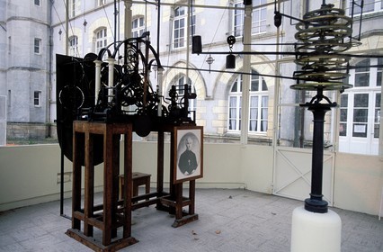 France, Morbihan (56), Ploërmel, la communauté des Frères de Ploërmel, horloge astronomique du Frère Bernardin