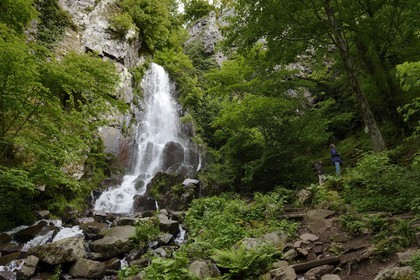 France, Bas-Rhin (67), entre Wangenbourg-Engenthal et Oberhaslach, la cascade du Nideck dans le massif des Vosges