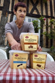 France, Calvados, Pays d'Auge, Cambremer, Mondeaux farm, Nicole et Jacques Sablery producers of Teurgoule, dessert made of sweet rice pudding usually flavored with cinnamon