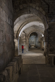 France, Bouches-du-Rhône (13), Marseille, Le Vieux Port, Abbaye Saint Victor, la crypte