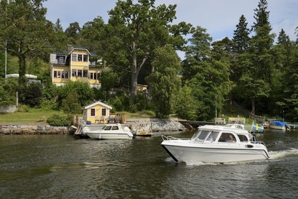 Suède, archipel de Stockholm, Baggensstäket était depuis des temps immémoriaux la voie sud entre Stockholm et de la mer Baltique