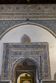 Espagne, Andalousie, Séville, Alcazar de Séville (Reales Alcazares de Sevilla), classé Patrimoine Mondial de l'UNESCO, Palais mudéjar ou de Pierre Ier
