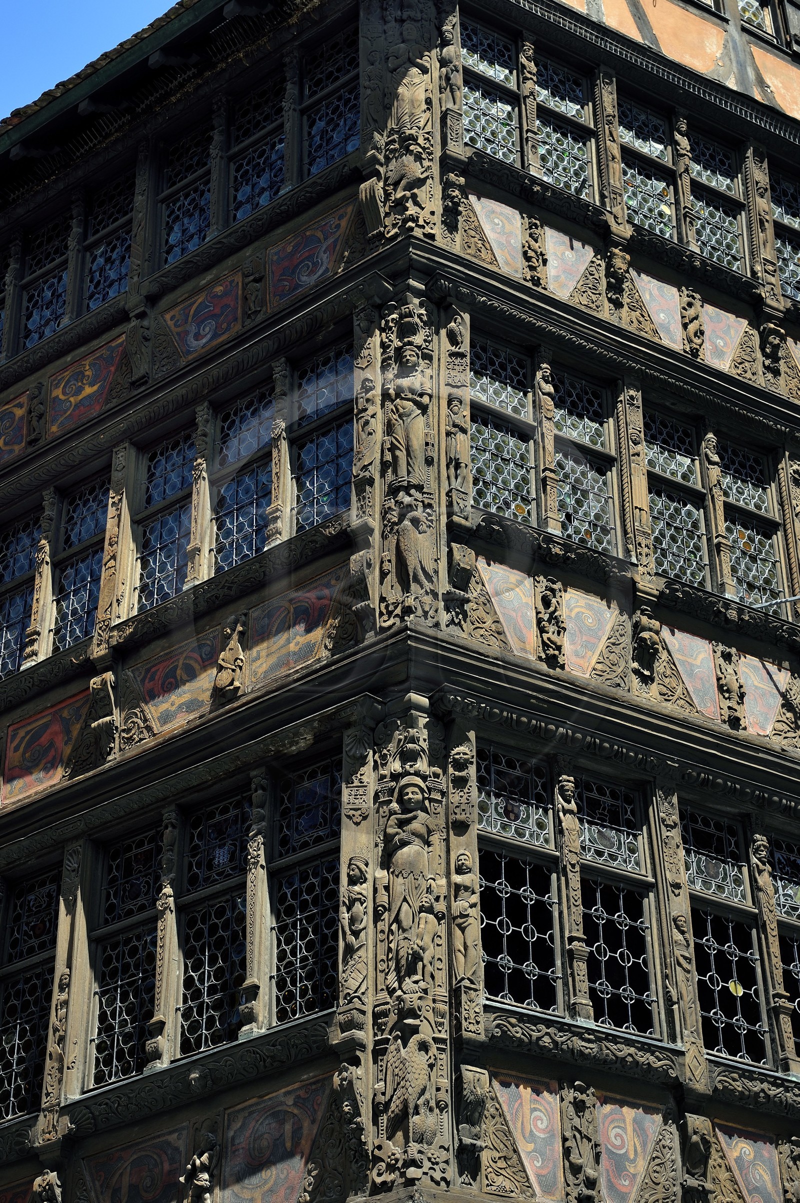 France, Bas Rhin, Strasbourg, old town listed as World Heritage by UNESCO, place de la cathedrale, the Kammerzell House from the 15th-16th century