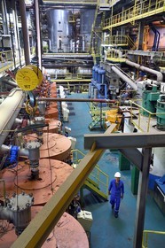 France, Ile de la Reunion, Saint-Louis, l'usine sucrière du Gol, fabrication du sirop à base de la canne à sucre