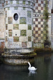 France, Calvados, Pays d'Auge, 15th and 16th century Saint Germain de Livet Castle labeled Museum of France
