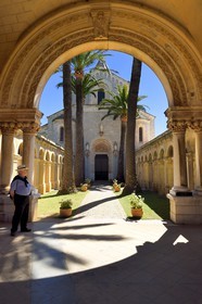 France, Alpes-Maritimes, Lerins Islands, Saint-Honorat island, Abbey of Lerins, the abbey church and monastery