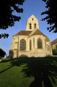 France, Val d'Oise, French Vexin natural regional park, Auvers sur Oise, church painted by Van Gogh