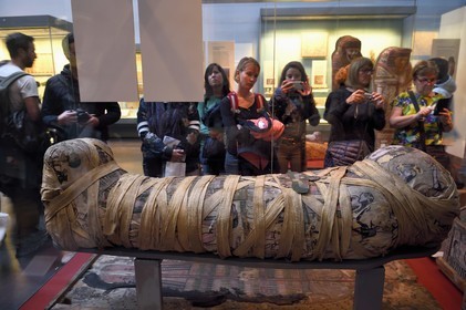 United Kingdom, London, Bloomsbury area, the British Museum, Ancient Egypt, Cleopatra, the mummy of a young women from Qurna, Thebes, Roman period, early 2nd century AD