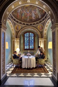 Italy, Tuscany, Florence, listed as World Heritage by UNESCO, Palazzo Della Gherardesca, 5 star palace Four Seasons Hotel Firenze, romantic dinner in the chapel of the Cardinal