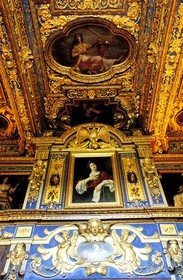 France, Saône-et-Loire (71), Mâconnais, château de Cormatin, cabinet de Sainte-Cécile