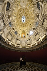 Espagne, Andalousie, Séville, la cathédrale, classé Patrimoine Mondial de l'UNESCO, dôme Renaissance de la salle du Chapitre, première salle éliptique construite en Europe