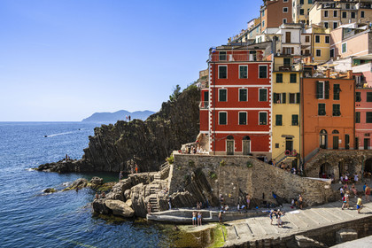 Italy, Liguria, Cinque Terre National Park listed as World Heritage by UNESCO, village of Riomaggiore