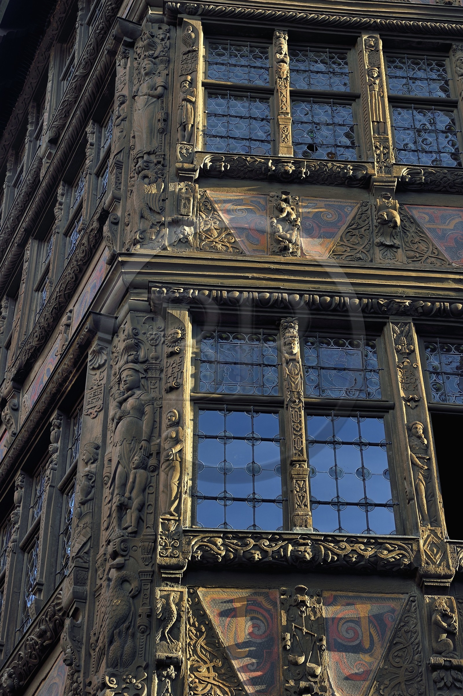 France, Bas-Rhin (67), Strasbourg, vieille ville classée au Patrimoine Mondial de l'UNESCO, place de la cathédrale, Maison Kammerzell du XVe-XVIe siècle