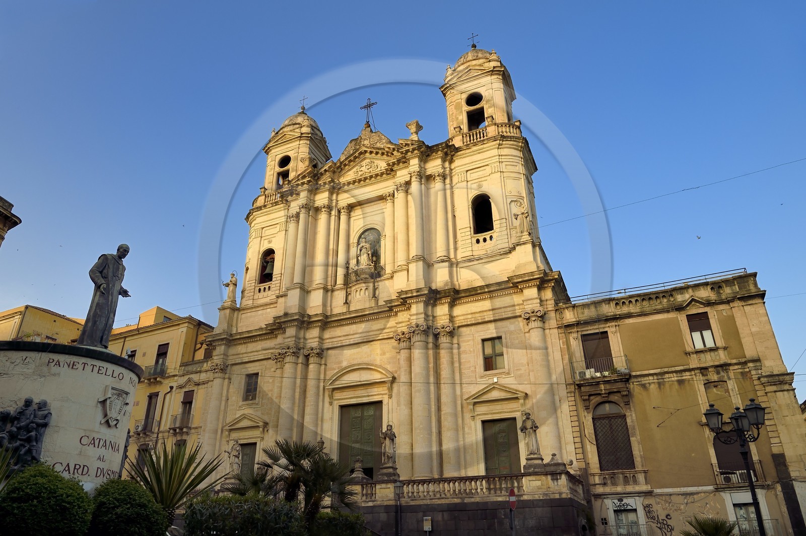 Italie, Sicile, Catane, ville baroque classée au Patrimoine Mondial de l'UNESCO, chiesa di San Francesco d'Assisi all'Immacolata (église Saint François d'Assise à l'Immaculée)