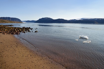 Groenland, cote Nord-Ouest, Murchison sound au nord de la baie de Baffin, Robertson fjord à Siorapaluk
