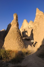 Turkey, Central Anatolia, Nevsehir Province, Cappadocia listed as World Heritage by UNESCO, eroded landscape and fairy chimneys in Devrent Deresi