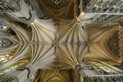 France, Indre et Loire (37), Vallée de la Loire classée Patrimoine mondial de l'UNESCO, château d'Amboise, la chapelle Saint-Hubert (1491)