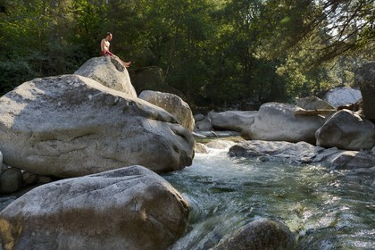France, Haute Corse, Corte, Restonica valley