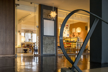 France, Bouches du Rhone, Marseille, architectural work of Le Corbusier, listed as World heritage by UNESCO, the Cité Radieuse by the architect Le Corbusier, Maison Mirbel art design interior shop