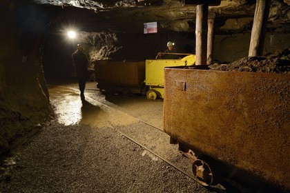 France, Moselle, Fensch Valley, Neufchef, Antoine Bach spent 36 years underground as miner chief in the galleries of the old iron mine of Hayange