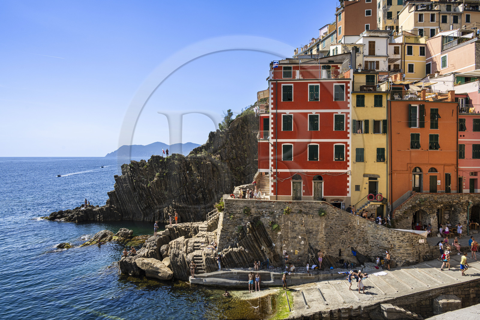 Italy, Liguria, Cinque Terre National Park listed as World Heritage by UNESCO, village of Riomaggiore