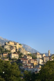 France, Haute Corse, Corte, the 15th century citadel overlooks the old town