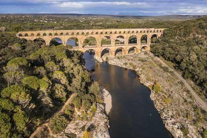 France, Gard,  (aerial view)