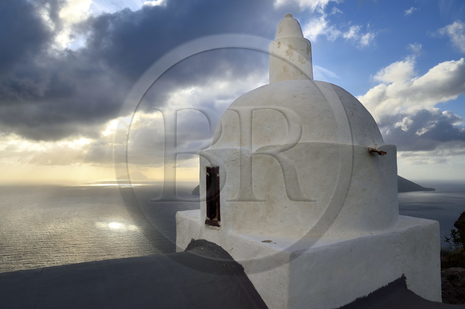 Italie, Sicile, iles Eoliennes, classées Patrimoine Mondial de l'UNESCO, Ile de Lipari, Chiesa Vecchia (la vieille église) de Quattropani