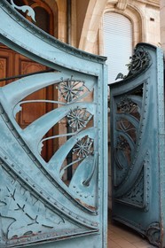 France, Meurthe et Moselle, Nancy, stepped building (1901-1902) by architect Georges Biet at 22 rue de la Commanderie inspired by Art Nouveau and neo-Gothic