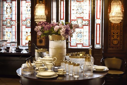 Czech Republic, Prague, Nove Mesto, the Moser glassworks set in the old Moser family apartment in Na Prikope street
