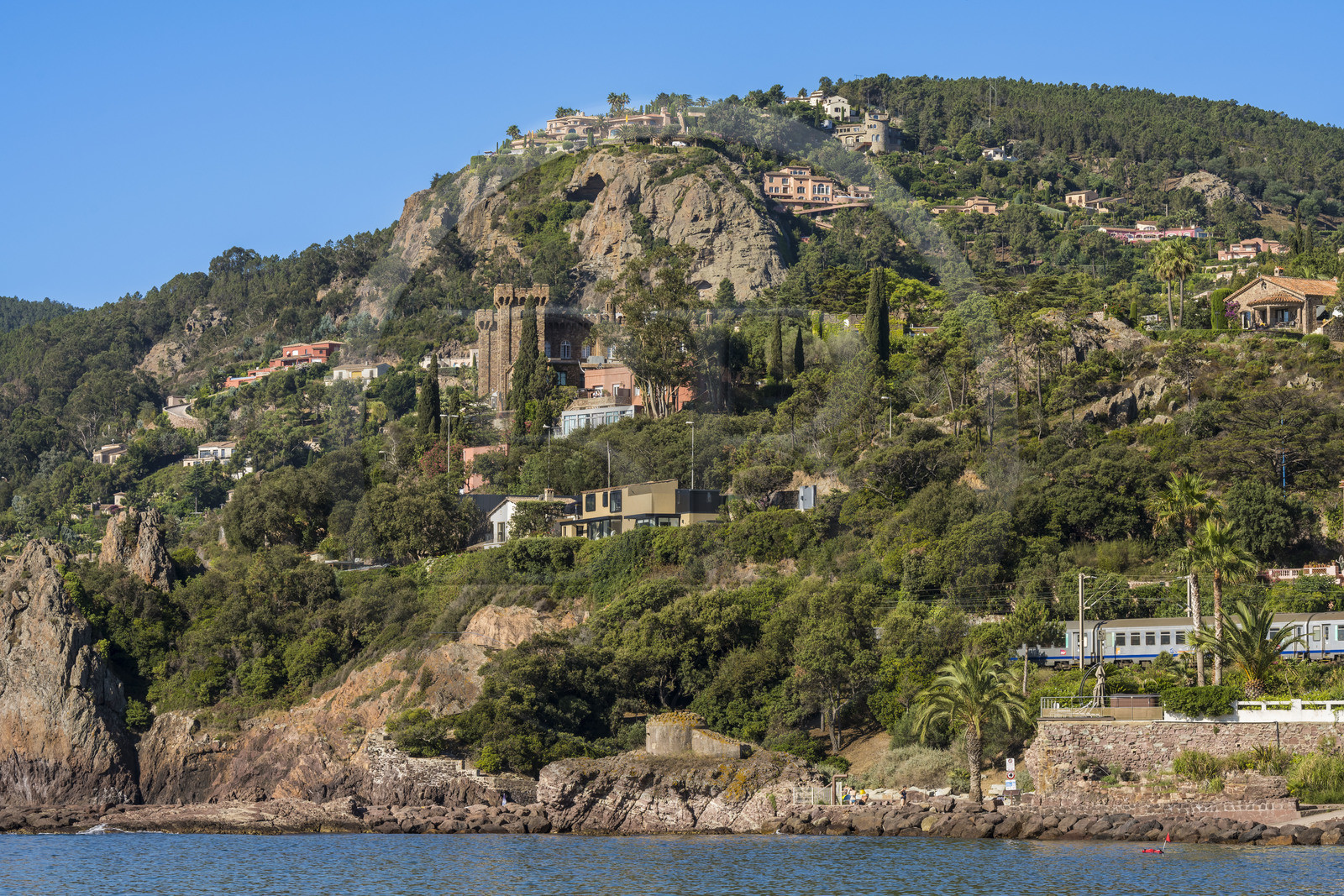 France, Alpes-Maritimes (06), Mandelieu-la-Napoule, le Château d'Agecroft ou Château des Mineurs construit en 1918